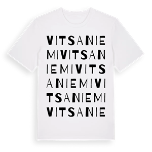 Vitsaniemi ordlek t-shirt – ekologisk bomull t-shirt från Pinshirt