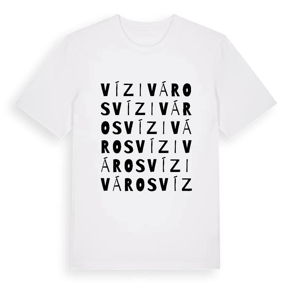 Víziváros ordlek t-shirt – White, i miljö