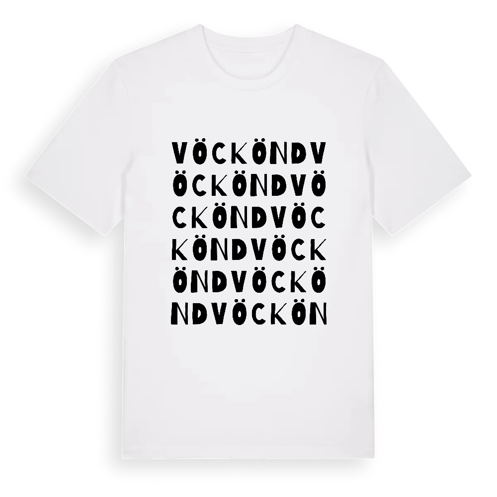 Vöckönd ordlek t-shirt – White, i miljö