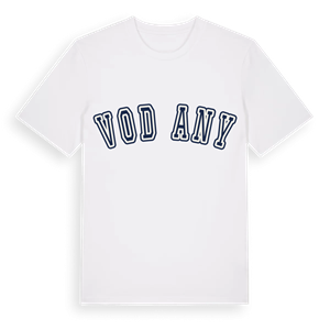 Vodňany college t-shirt – ekologisk bomull t-shirt från Pinshirt