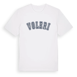Voleri college t-shirt – ekologisk bomull t-shirt från Pinshirt