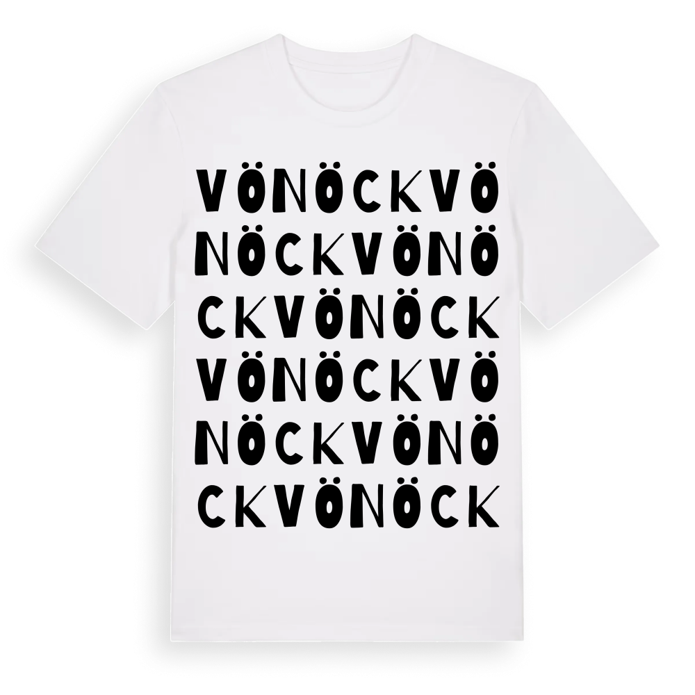 Vönöck ordlek t-shirt – White, i miljö