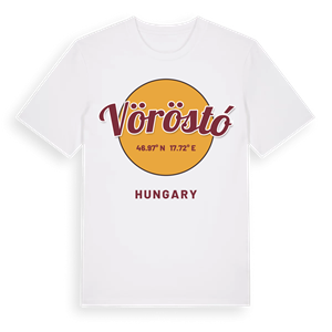 Vöröstó cirkel t-shirt – ekologisk bomull t-shirt från Pinshirt