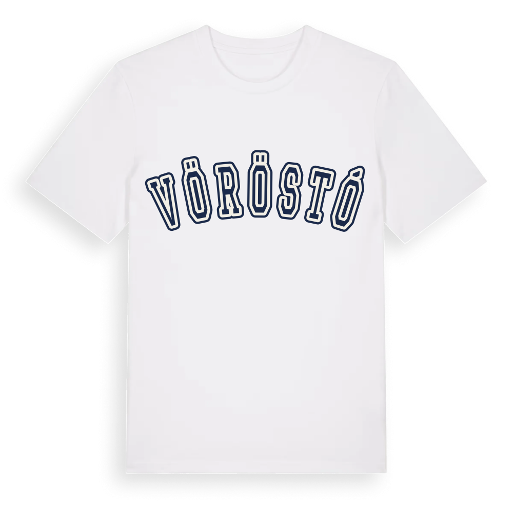 Vöröstó college t-shirt – White, i miljö