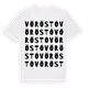 Vöröstó ordlek t-shirt