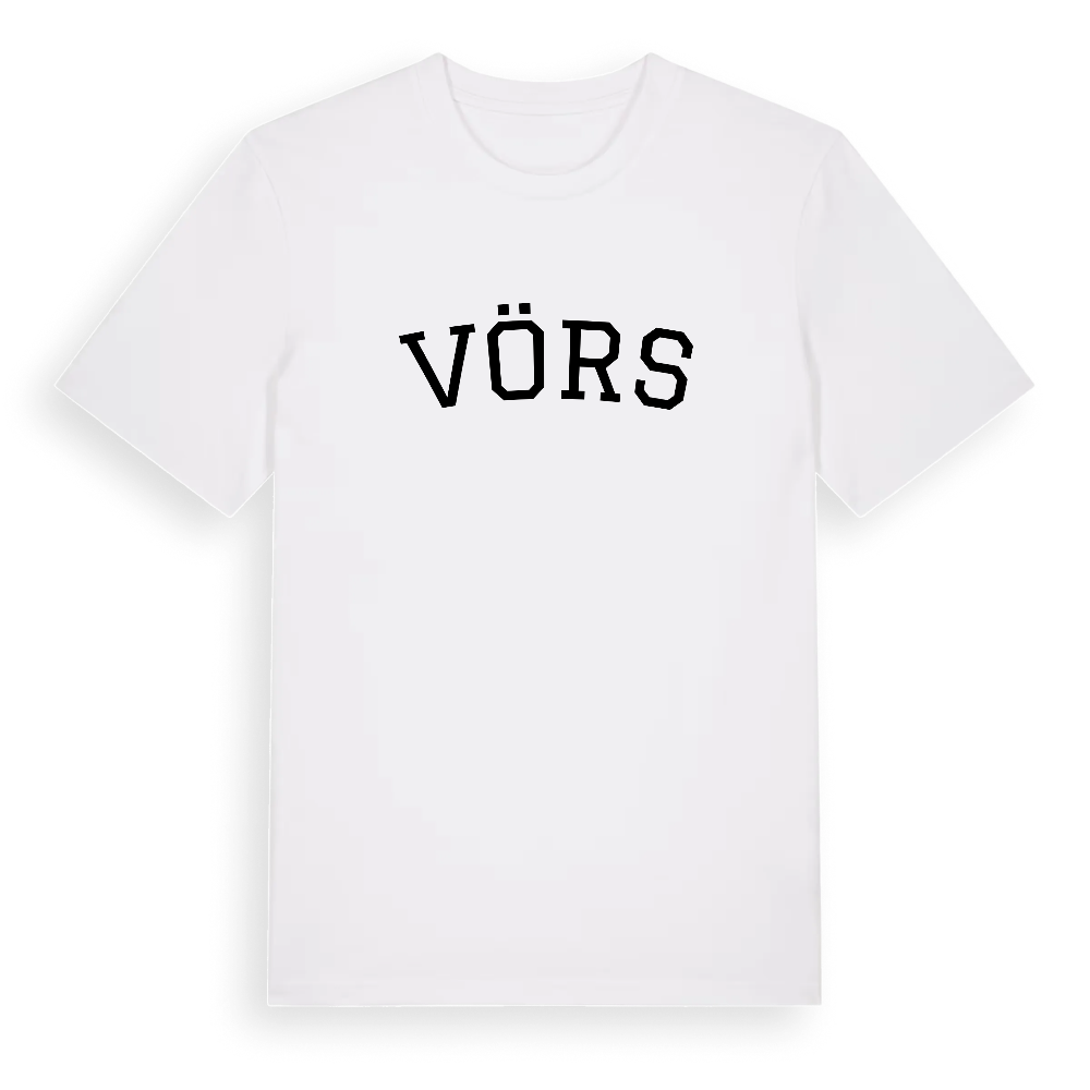 Vörs böjd t-shirt – White, i miljö