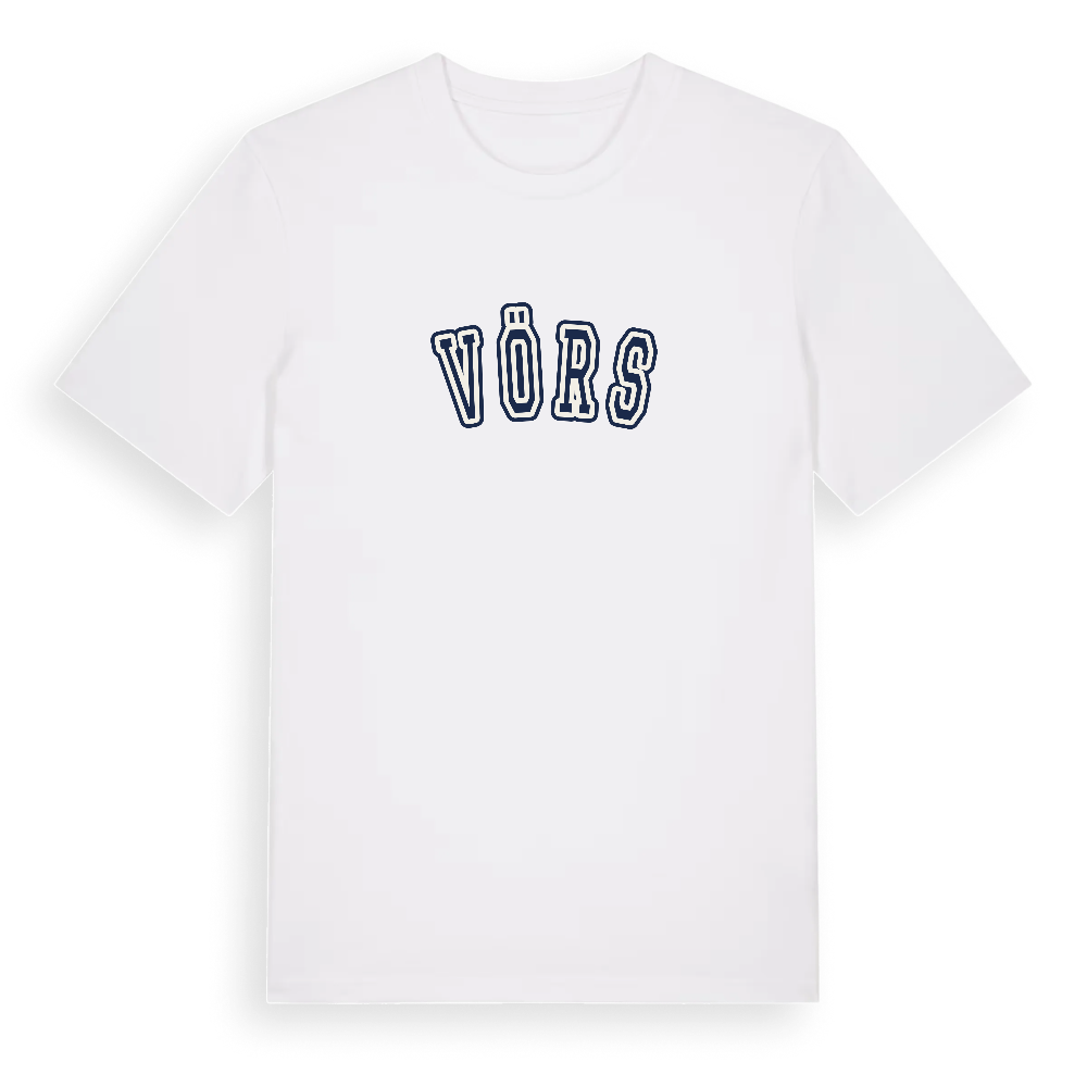 Vörs college t-shirt – White, i miljö