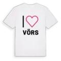 Jag älskar Vörs t-shirt stort tryck