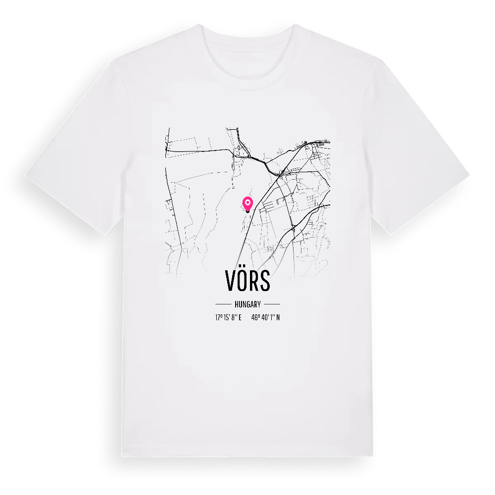 Vörs karta t-shirt – White, i miljö
