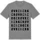 Mid Heather Gray t-shirt med Øvre Berger ordlek t-shirt