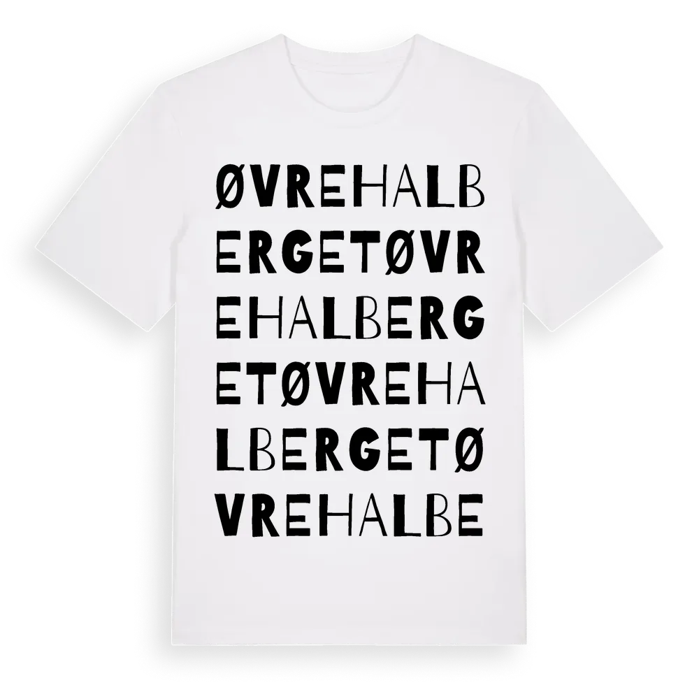 Øvre Halberget ordlek t-shirt i miljö