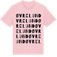 Pink Cotton t-shirt med Øvre Lund ordlek t-shirt