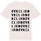Vintage White t-shirt med Øvre Lund ordlek t-shirt