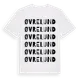 White t-shirt med Øvre Lund ordlek t-shirt