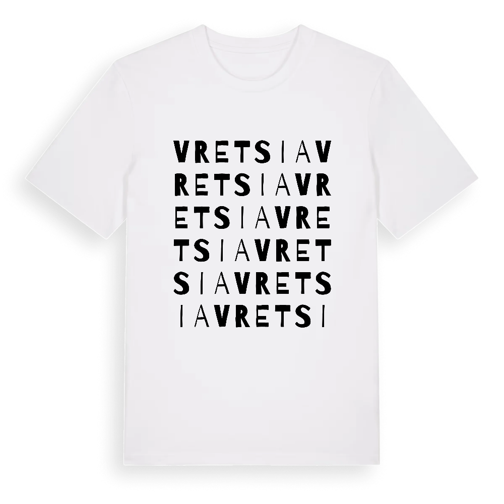 Vretsia ordlek t-shirt – White, i miljö