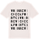 Vintage White t-shirt med Vrinnevi Checkpoint C1 ordlek t-shirt