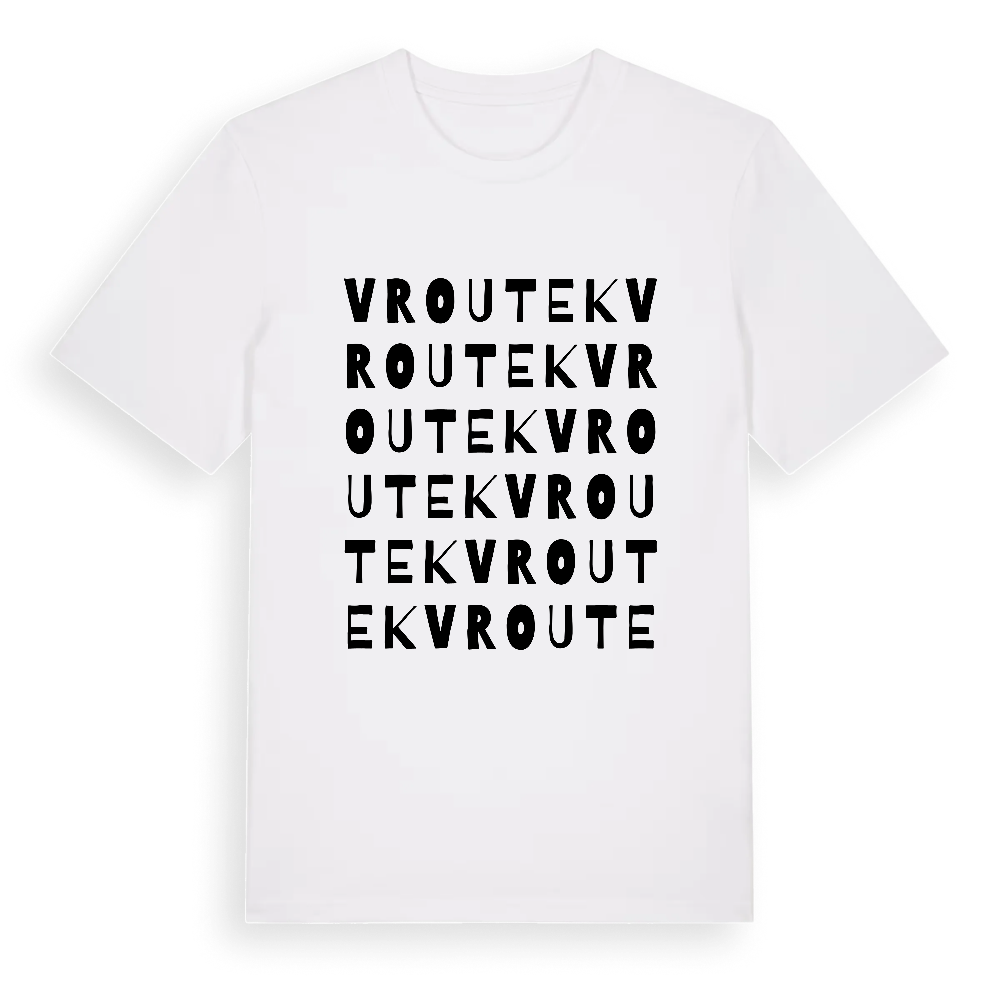 Vroutek ordlek t-shirt – White, i miljö