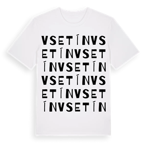 Vsetín ordlek t-shirt – ekologisk bomull t-shirt från Pinshirt