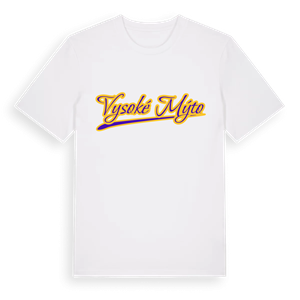 Vysoké Mýto baseball t-shirt – ekologisk bomull t-shirt från Pinshirt