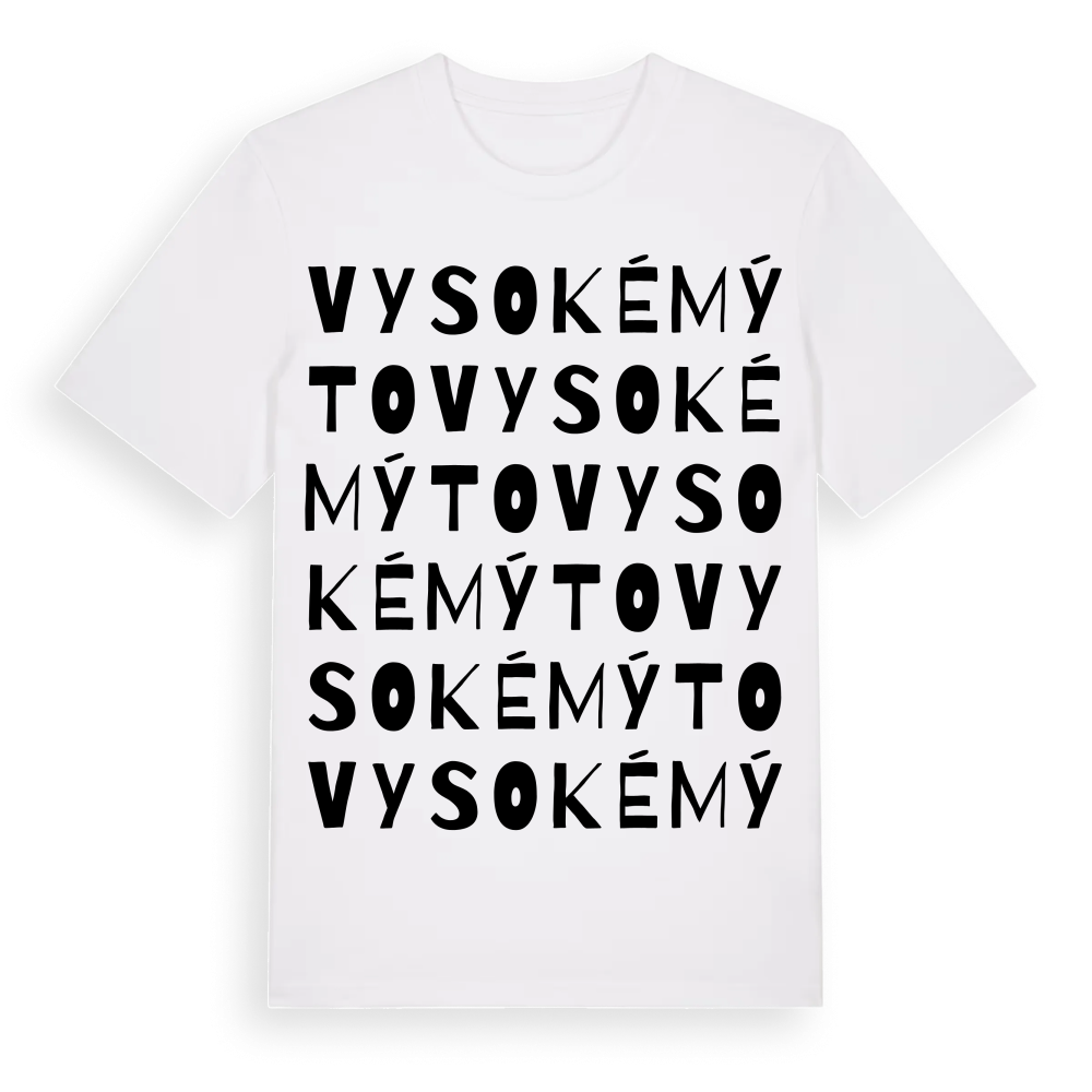 Vysoké Mýto ordlek t-shirt – White, i miljö