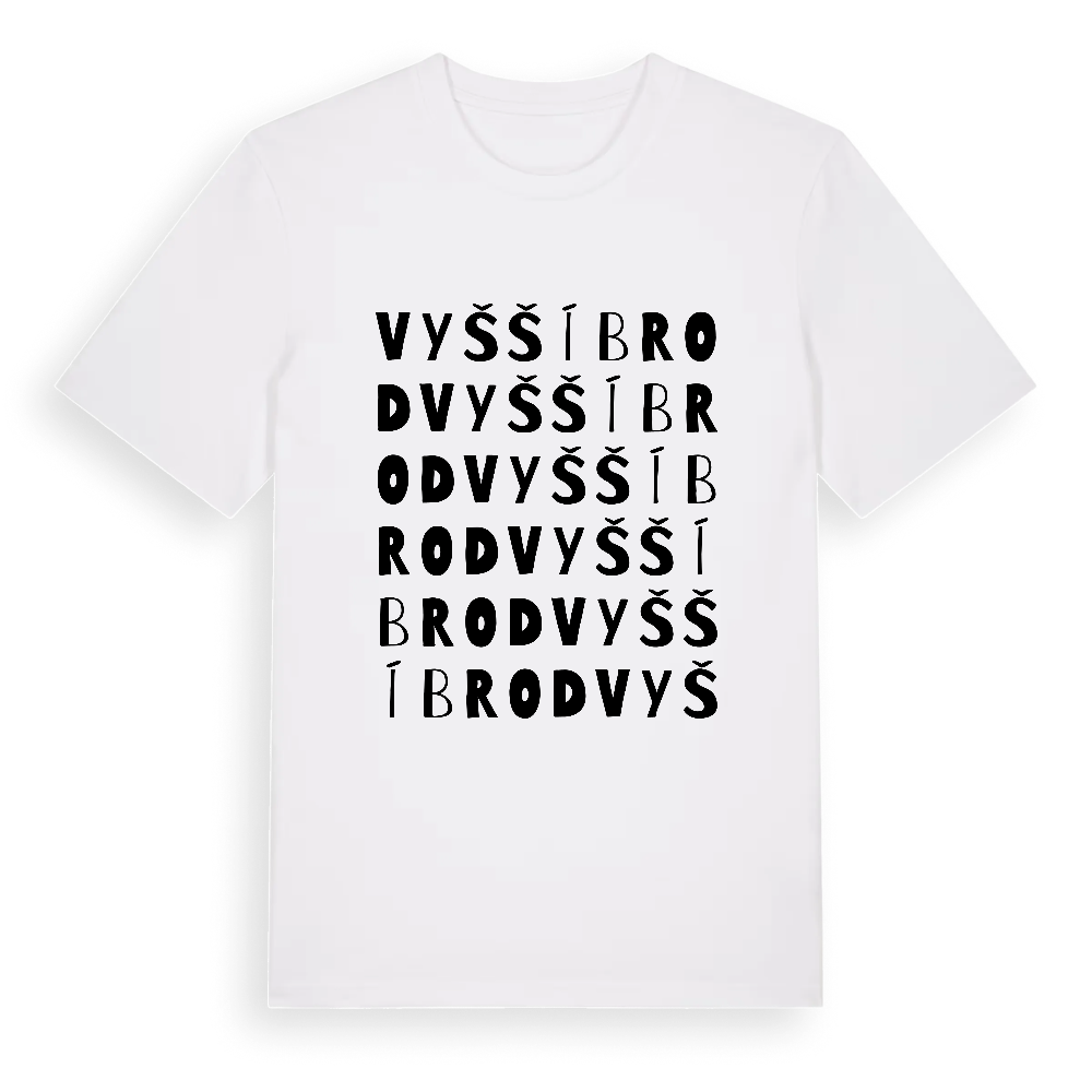 Vyšší Brod ordlek t-shirt – White, i miljö