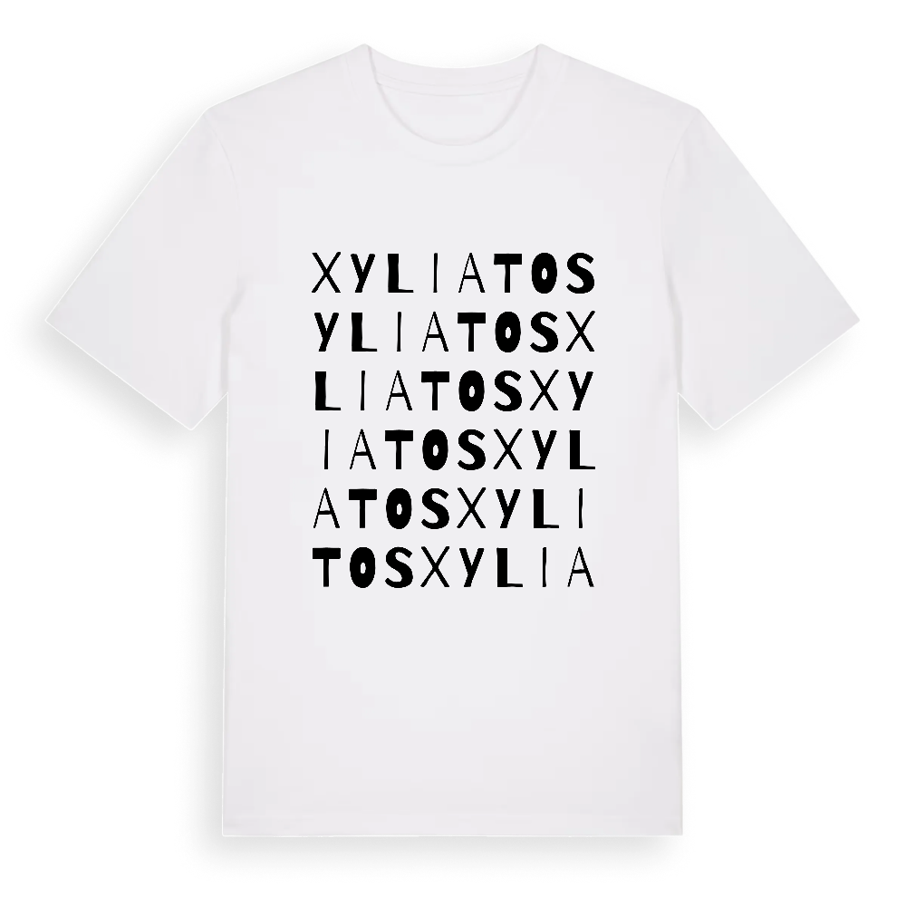 Xyliatos ordlek t-shirt – White, i miljö