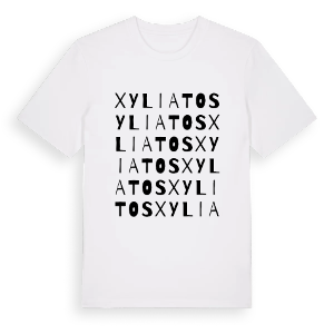 Xyliatos ordlek t-shirt – ekologisk bomull t-shirt från Pinshirt