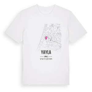 Yayla karta t-shirt – ekologisk bomull t-shirt från Pinshirt