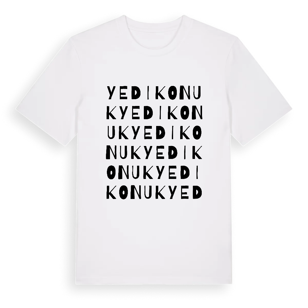 Yedikonuk ordlek t-shirt – White, i miljö