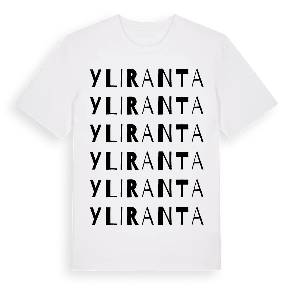 Yliranta ordlek t-shirt i miljö