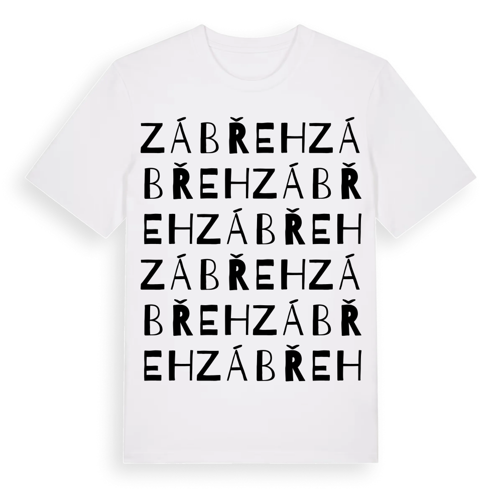 Zábřeh ordlek t-shirt – White, i miljö