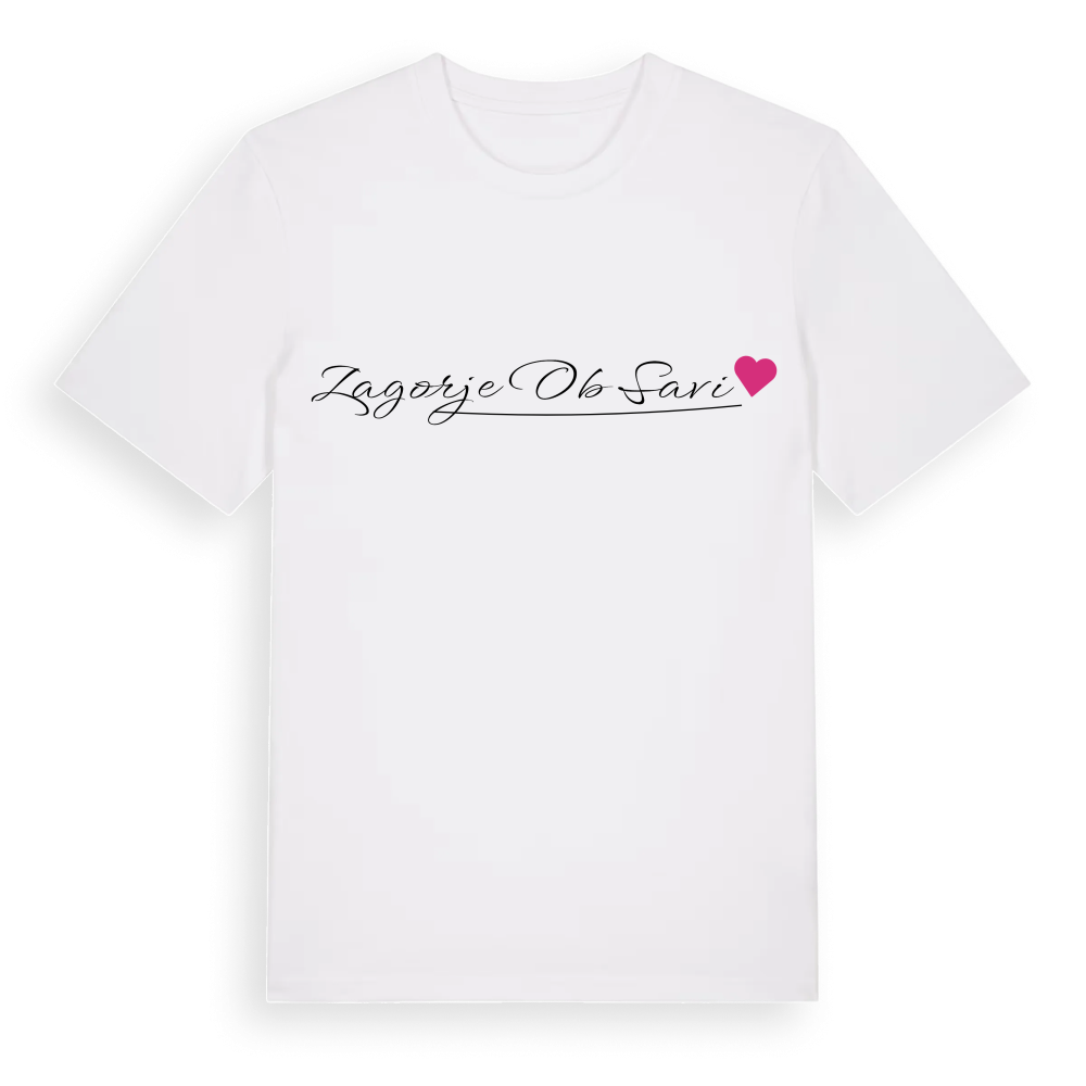 Zagorje ob Savi hjärta t-shirt – White, i miljö