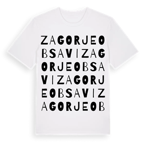 Zagorje ob Savi ordlek t-shirt – ekologisk bomull t-shirt från Pinshirt