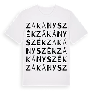 Zákányszék ordlek t-shirt – ekologisk bomull t-shirt från Pinshirt