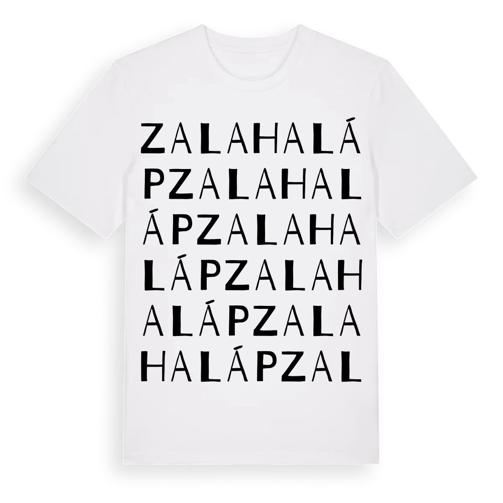 Zalahaláp ordlek t-shirt – White, i miljö