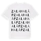 Zalahaláp ordlek t-shirt