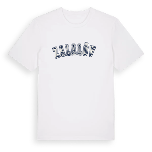 Zalalövő college t-shirt – ekologisk bomull t-shirt från Pinshirt