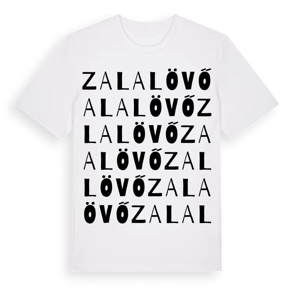Zalalövő ordlek t-shirt – White, i miljö
