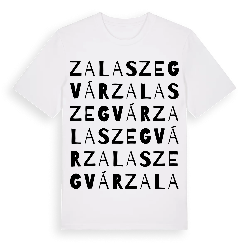 Zalaszegvár ordlek t-shirt – White, i miljö