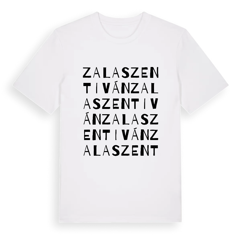 Zalaszentiván ordlek t-shirt – White, i miljö