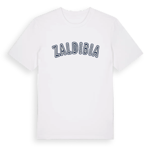 Zaldibia college t-shirt – ekologisk bomull t-shirt från Pinshirt