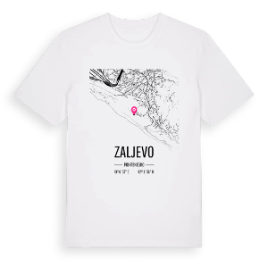 Zaljevo karta t-shirt – ekologisk bomull t-shirt från Pinshirt