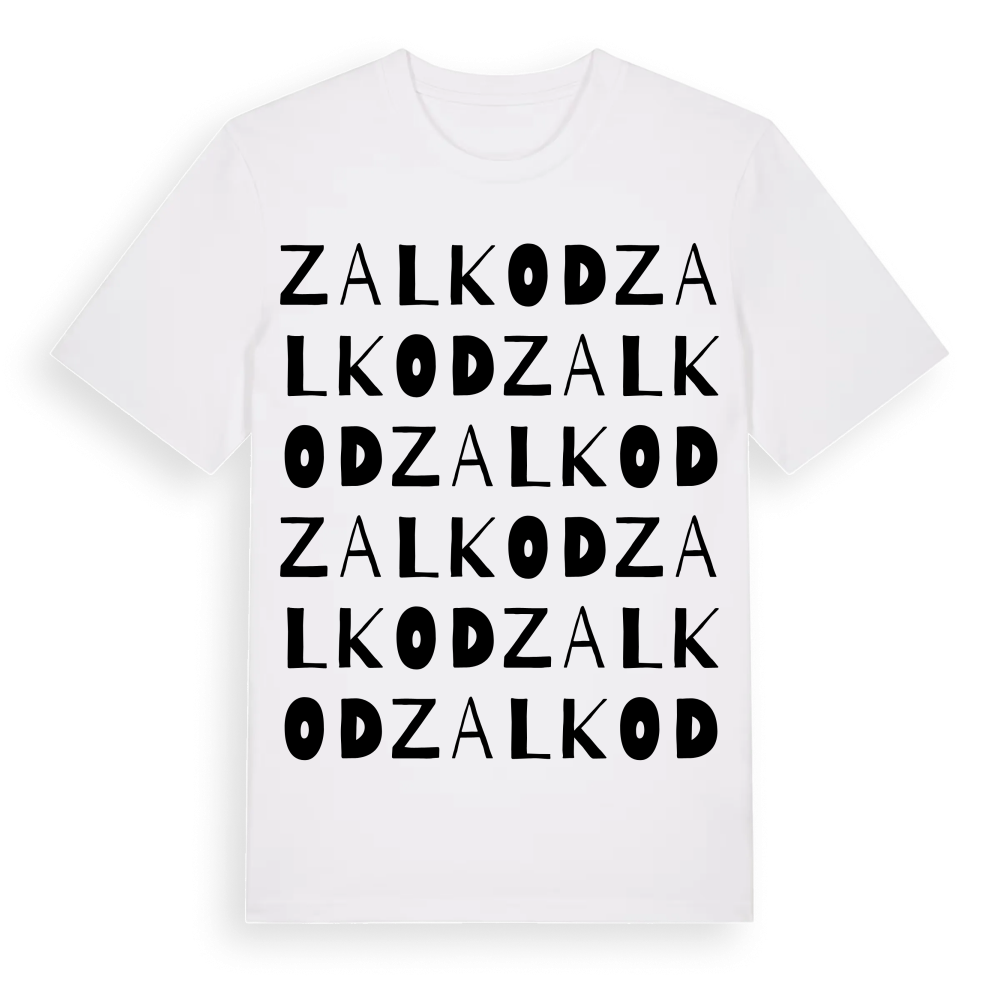 Zalkod ordlek t-shirt – White, i miljö