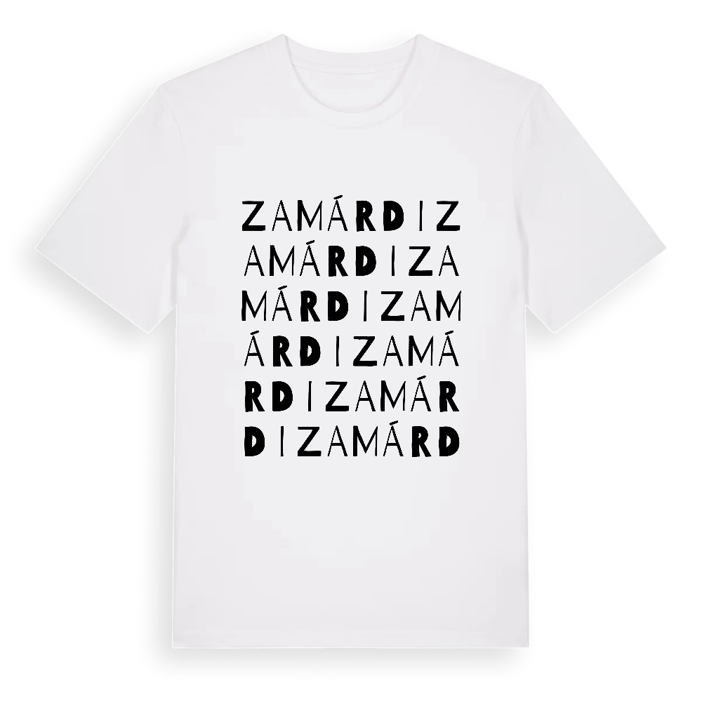 Zamárdi ordlek t-shirt – White, i miljö