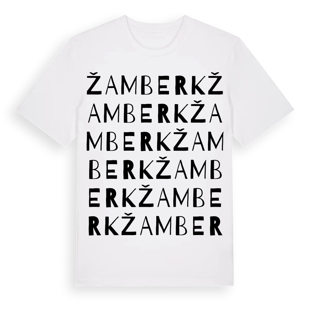 Žamberk ordlek t-shirt – White, i miljö