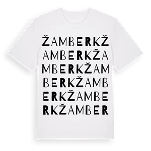 Žamberk ordlek t-shirt – ekologisk bomull t-shirt från Pinshirt