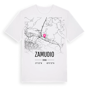 Zamudio karta t-shirt – ekologisk bomull t-shirt från Pinshirt