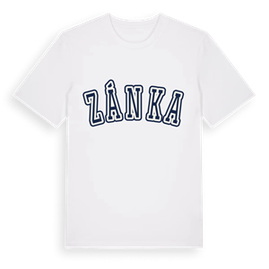 Zánka college t-shirt – ekologisk bomull t-shirt från Pinshirt
