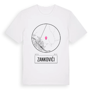 Zankovići t-shirt – ekologisk bomull t-shirt från Pinshirt