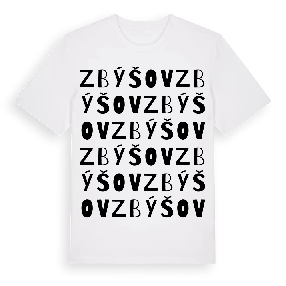 Zbýšov ordlek t-shirt – White, i miljö
